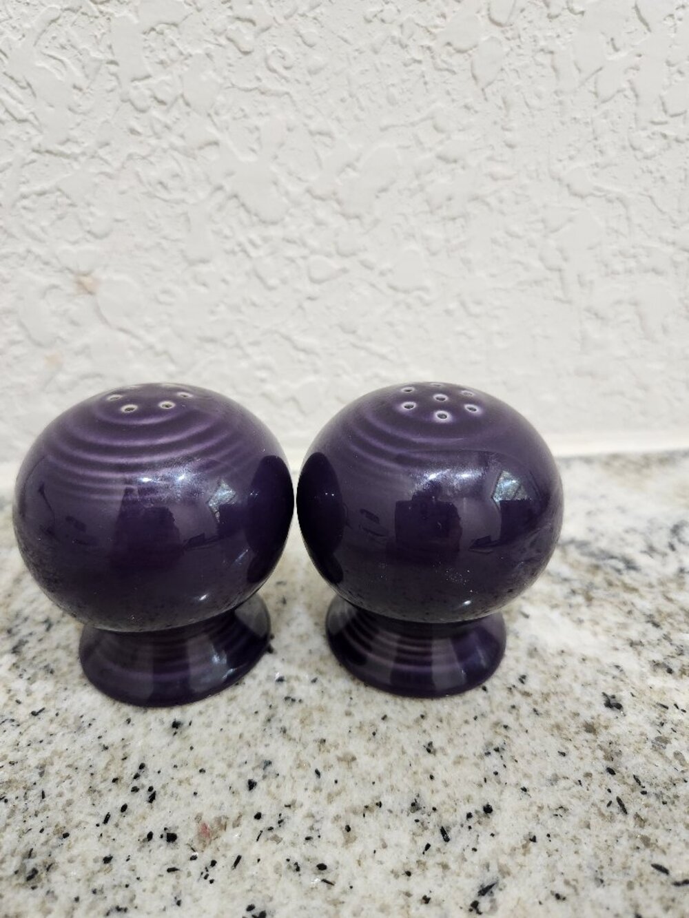 Fiestaware Plum Salt and Pepper Shakers- Set